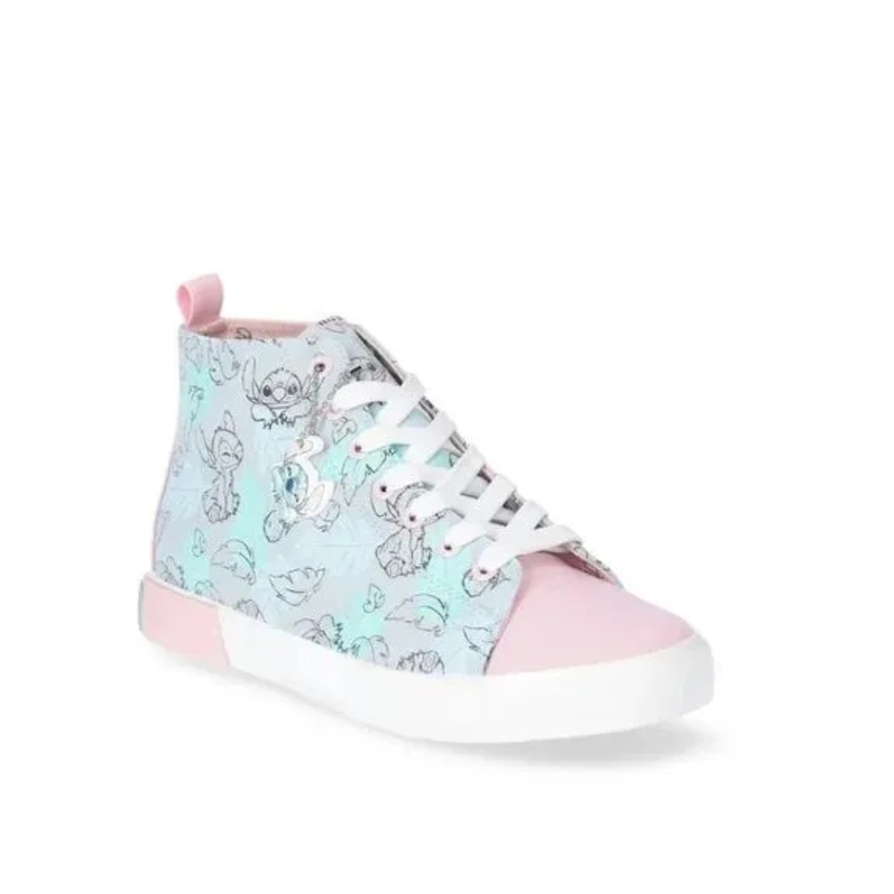 Disney Stitch Pastel High-Top Sneakers Womens Size 8 - Picture 4 of 4